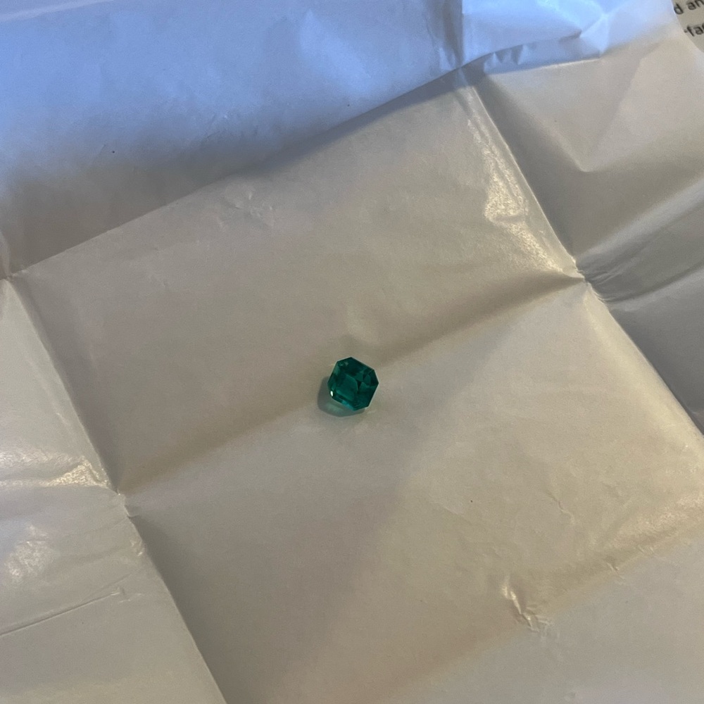 Octagonal Step Cut 1.80 carat Emerald